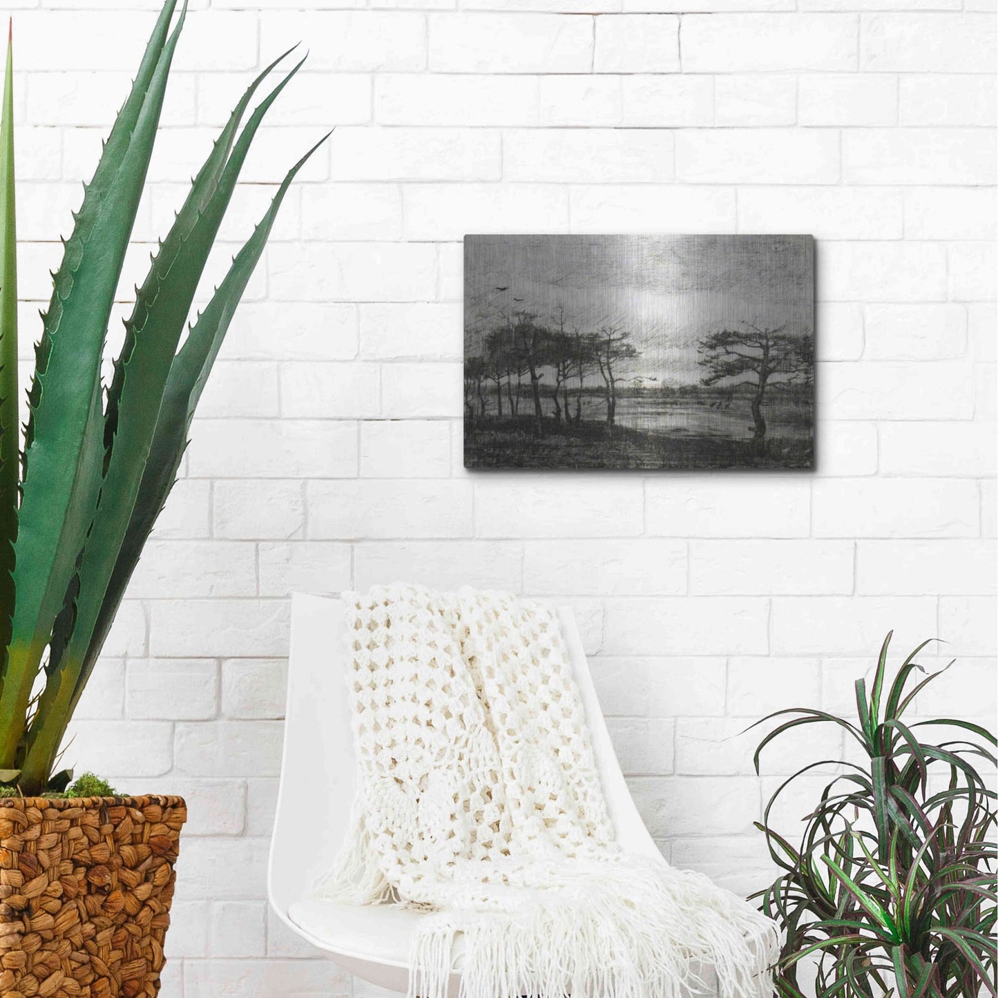 Luxe Metal Art 'Vincent Van Gogh 06' by Vincent Van Gogh, Metal Wall Art,16x12