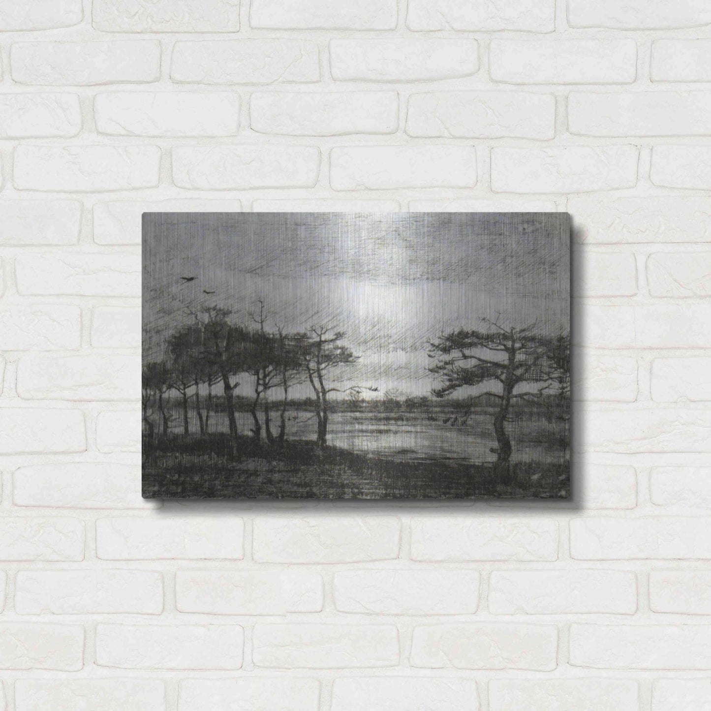 Luxe Metal Art 'Vincent Van Gogh 06' by Vincent Van Gogh, Metal Wall Art,24x16