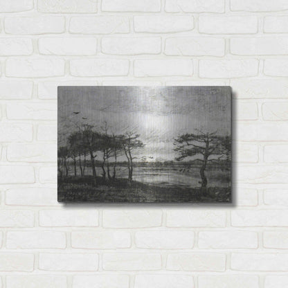 Luxe Metal Art 'Vincent Van Gogh 06' by Vincent Van Gogh, Metal Wall Art,24x16