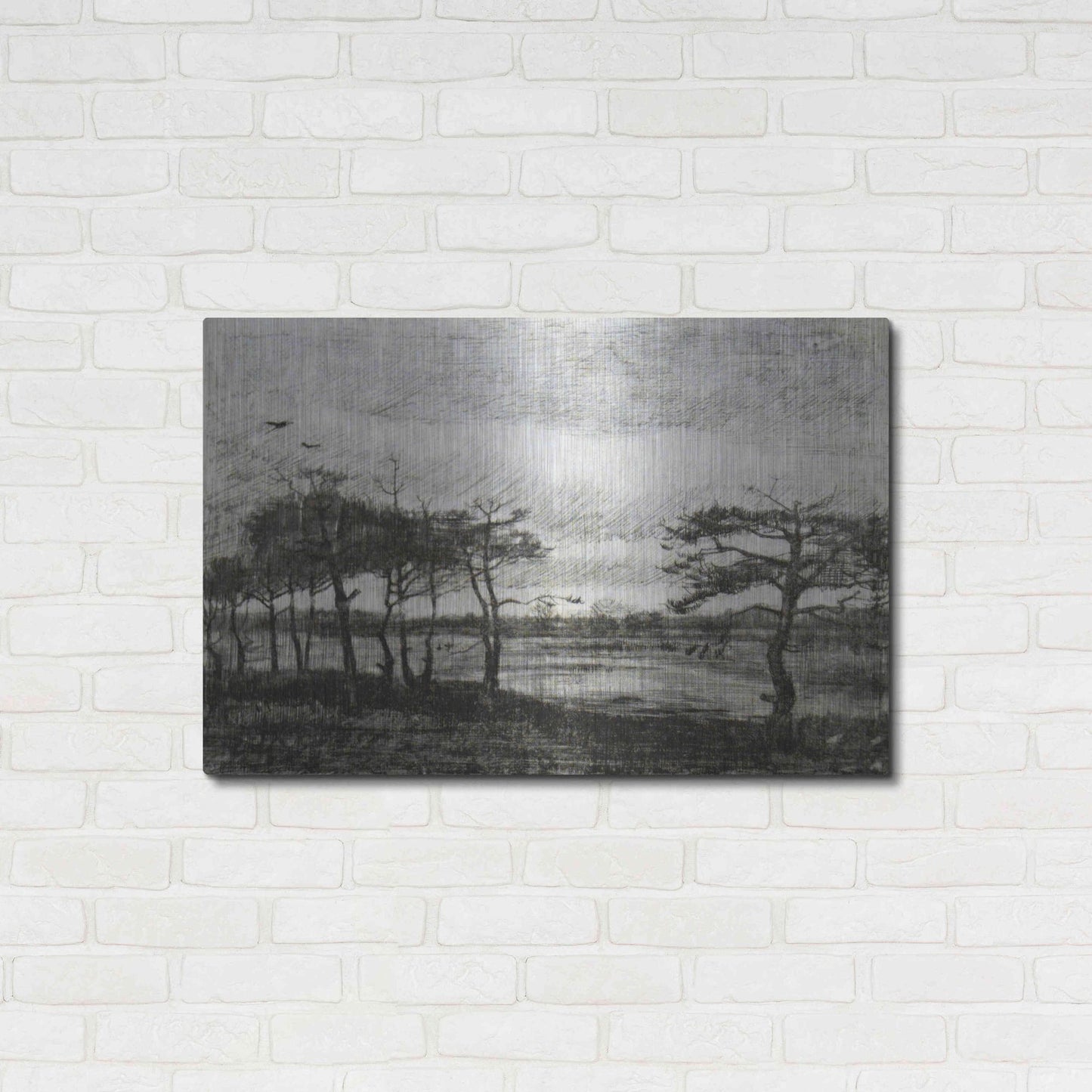 Luxe Metal Art 'Vincent Van Gogh 06' by Vincent Van Gogh, Metal Wall Art,36x24