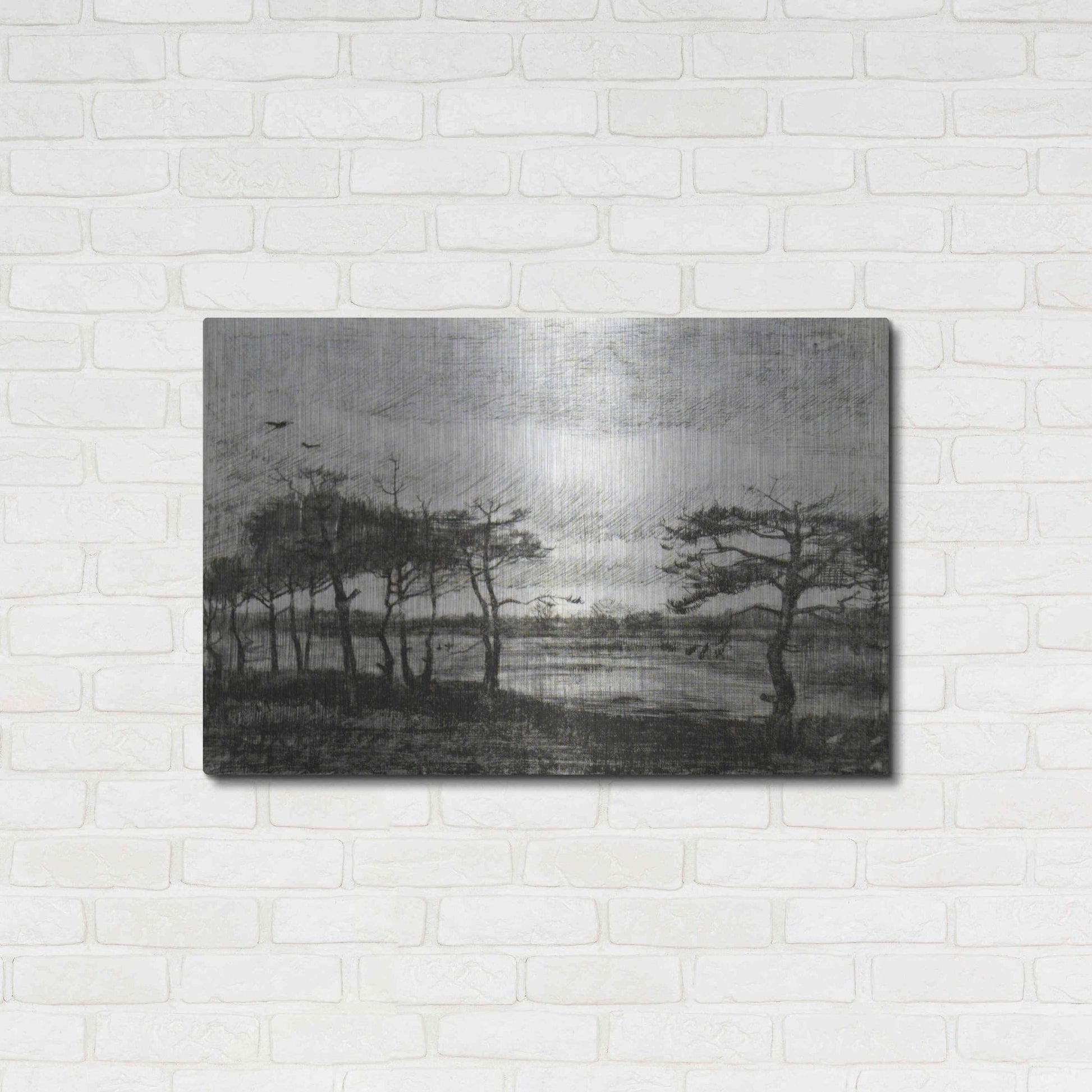 Luxe Metal Art 'Vincent Van Gogh 06' by Vincent Van Gogh, Metal Wall Art,36x24