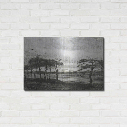 Luxe Metal Art 'Vincent Van Gogh 06' by Vincent Van Gogh, Metal Wall Art,36x24