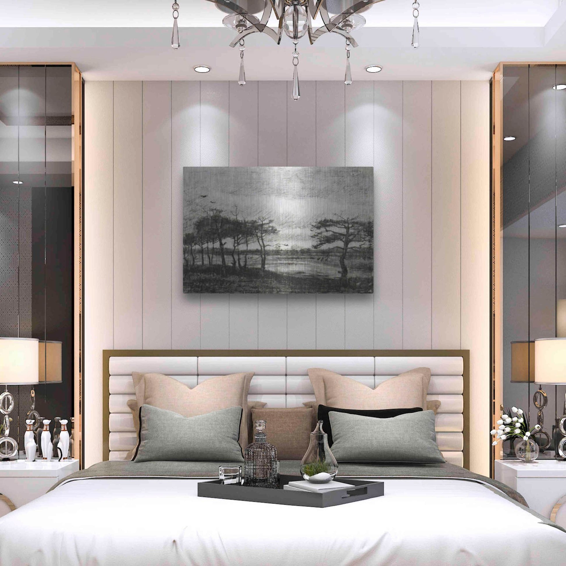 Luxe Metal Art 'Vincent Van Gogh 06' by Vincent Van Gogh, Metal Wall Art,36x24