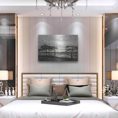 Luxe Metal Art 'Vincent Van Gogh 06' by Vincent Van Gogh, Metal Wall Art,36x24