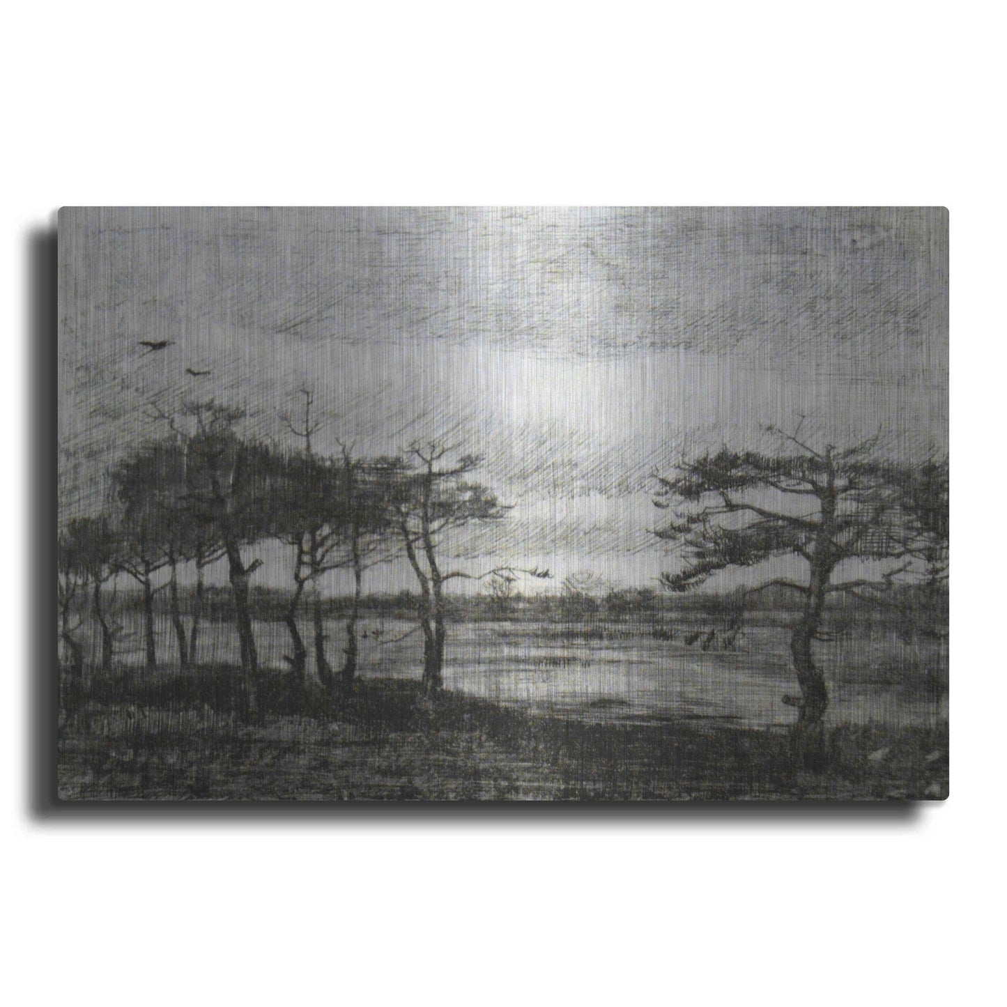 Luxe Metal Art 'Vincent Van Gogh 06' by Vincent Van Gogh, Metal Wall Art