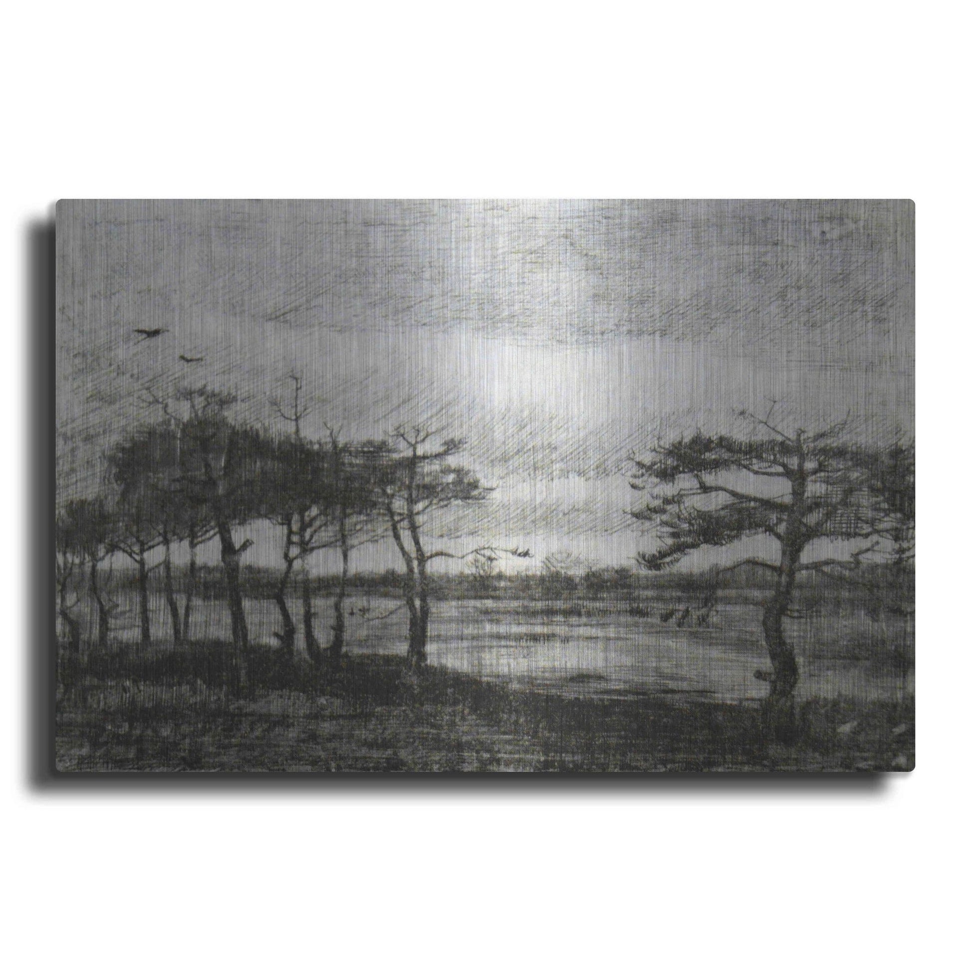 Luxe Metal Art 'Vincent Van Gogh 06' by Vincent Van Gogh, Metal Wall Art