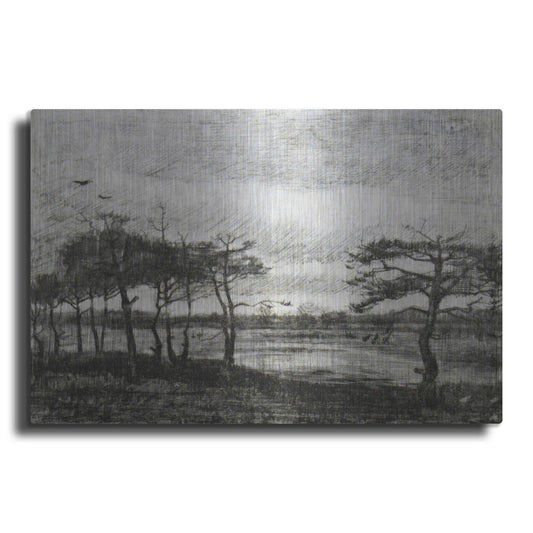 Luxe Metal Art 'Vincent Van Gogh 06' by Vincent Van Gogh, Metal Wall Art