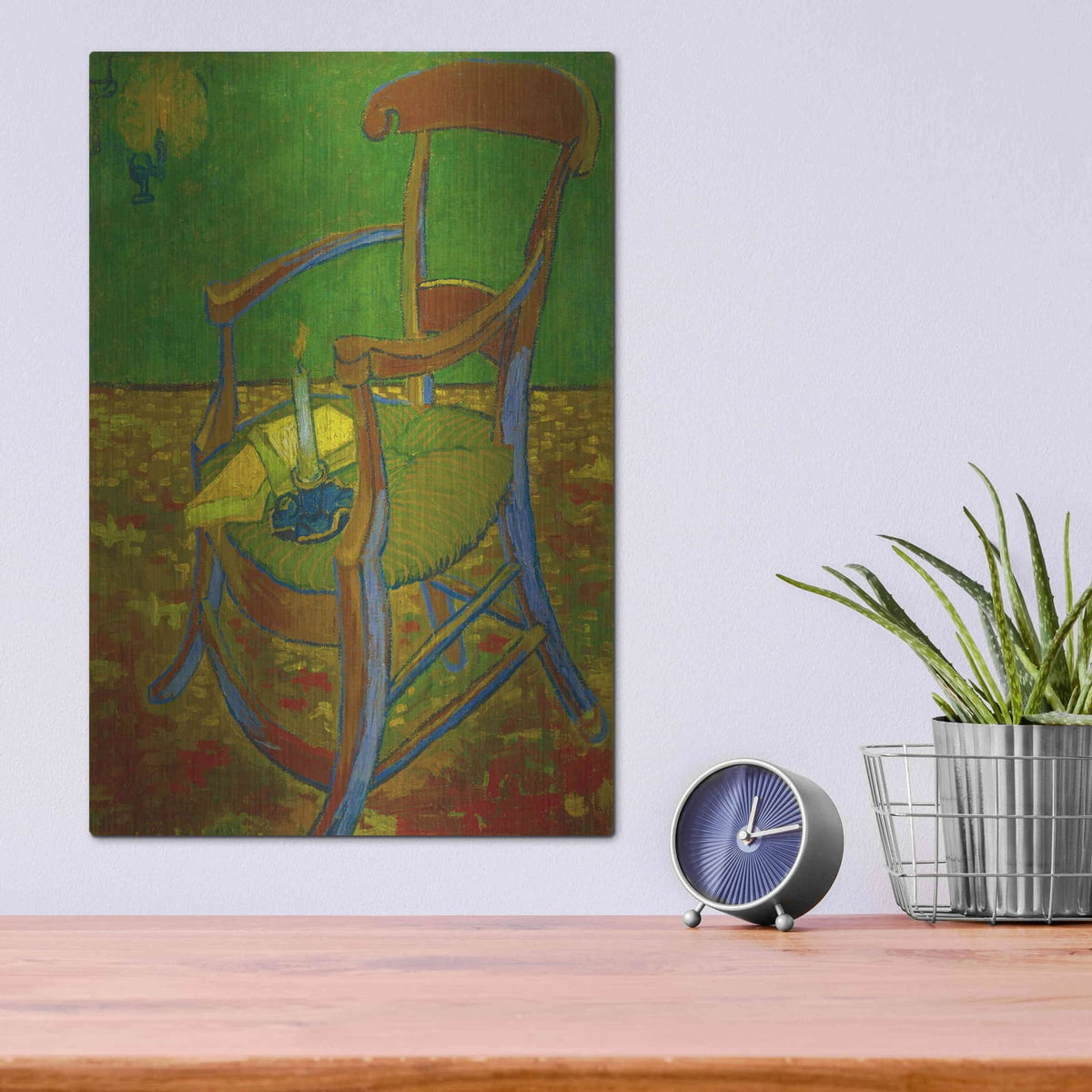 'Gauguin'S Chair' by Vincent Van Gogh – Metal Wall Art, 12x16 room view