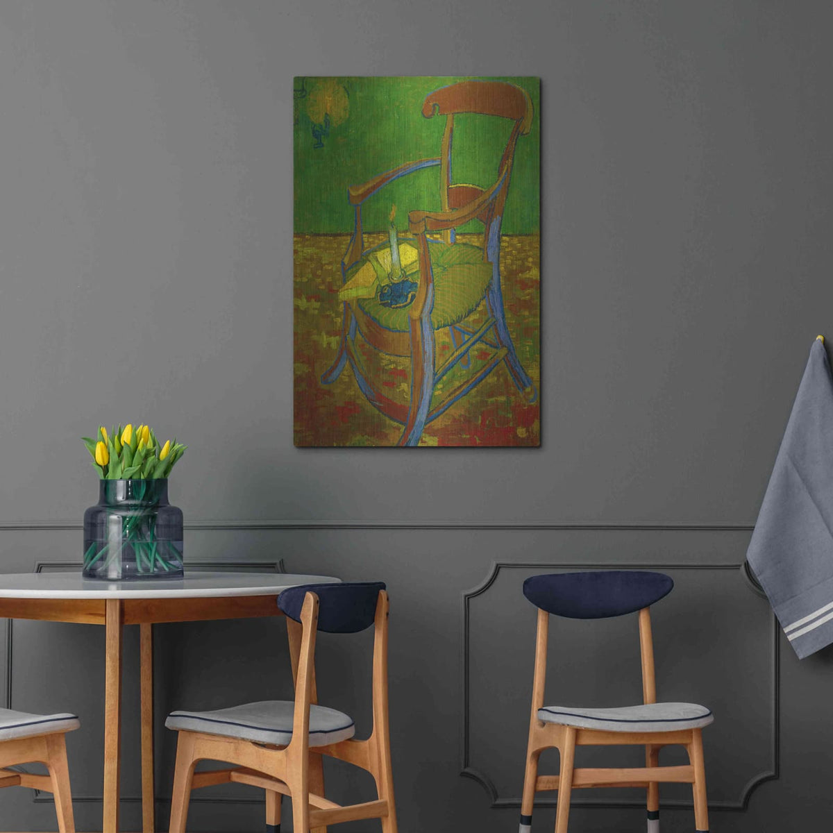'Gauguin'S Chair' by Vincent Van Gogh – Metal Wall Art, 24x36 room view