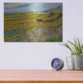 'Enclosed Field With Ploughman' by Vincent Van Gogh – Metal Wall Art, 16x12 room view