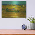 'De Oogst' by Vincent Van Gogh – Metal Wall Art, 16x12 room view