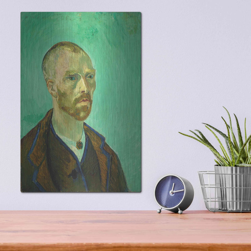 'Self-Portrait Dedicated To Gauguin' by Vincent Van Gogh – Metal Wall Art, 12x16 room view
