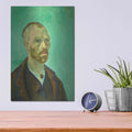 'Self-Portrait Dedicated To Gauguin' by Vincent Van Gogh – Metal Wall Art, 12x16 room view