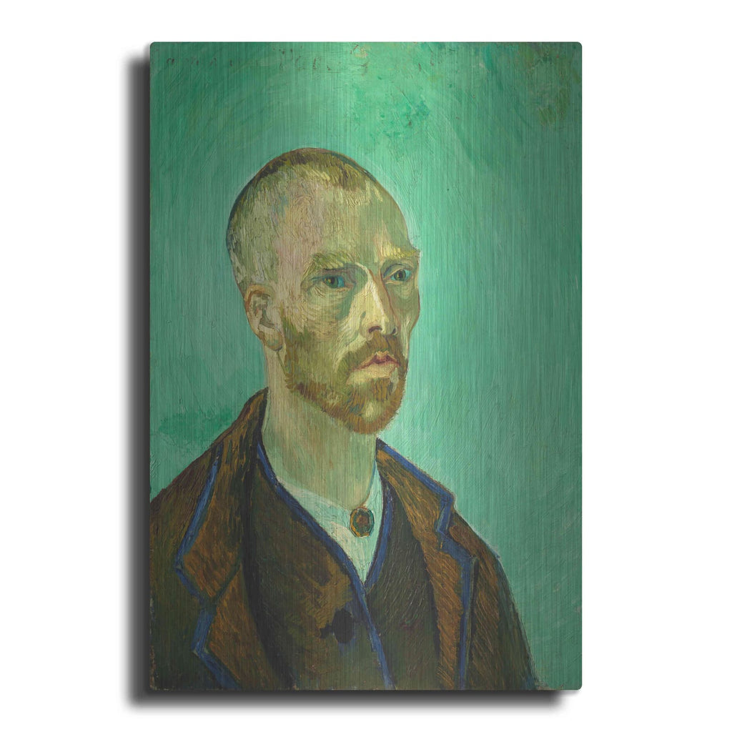 'Self-Portrait Dedicated To Gauguin' by Vincent Van Gogh – Metal Wall Art