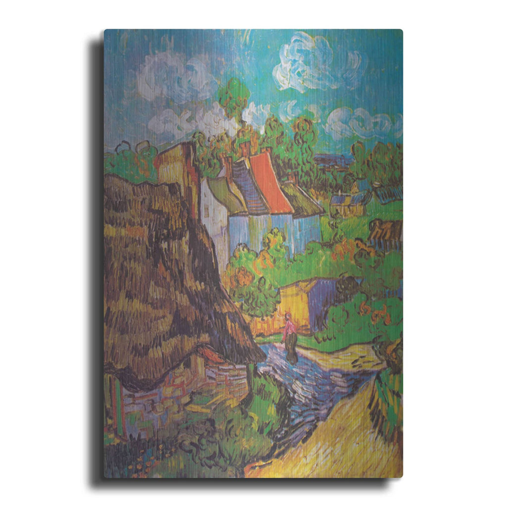 'Houses At Auvers' by Vincent Van Gogh – Metal Wall Art