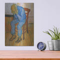 'Sorrowing Old Man' by Vincent Van Gogh – Metal Wall Art, 12x16 room view