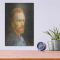 'Selbstbildnis X' by Vincent Van Gogh – Metal Wall Art, 12x16 room view