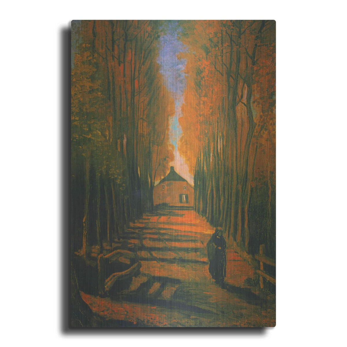 'Poplars In Autumn' by Vincent Van Gogh – Metal Wall Art