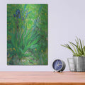 'Iris' by Vincent Van Gogh – Metal Wall Art, 12x16 room view
