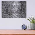 'Garden Of The Hospital In Arles' by Vincent Van Gogh – Metal Wall Art, 16x12 room view