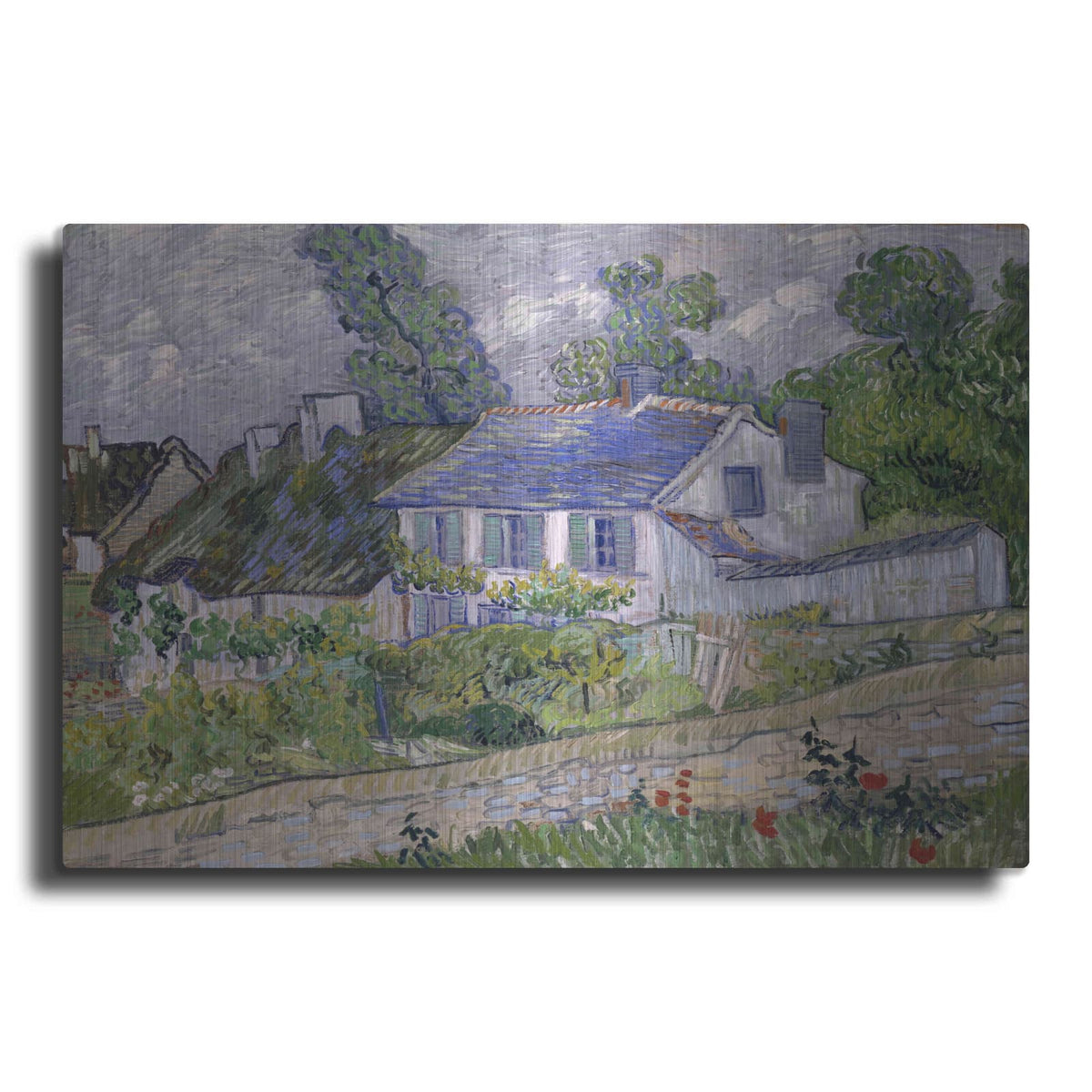'Houses At Auvers 2' by Vincent Van Gogh – Metal Wall Art