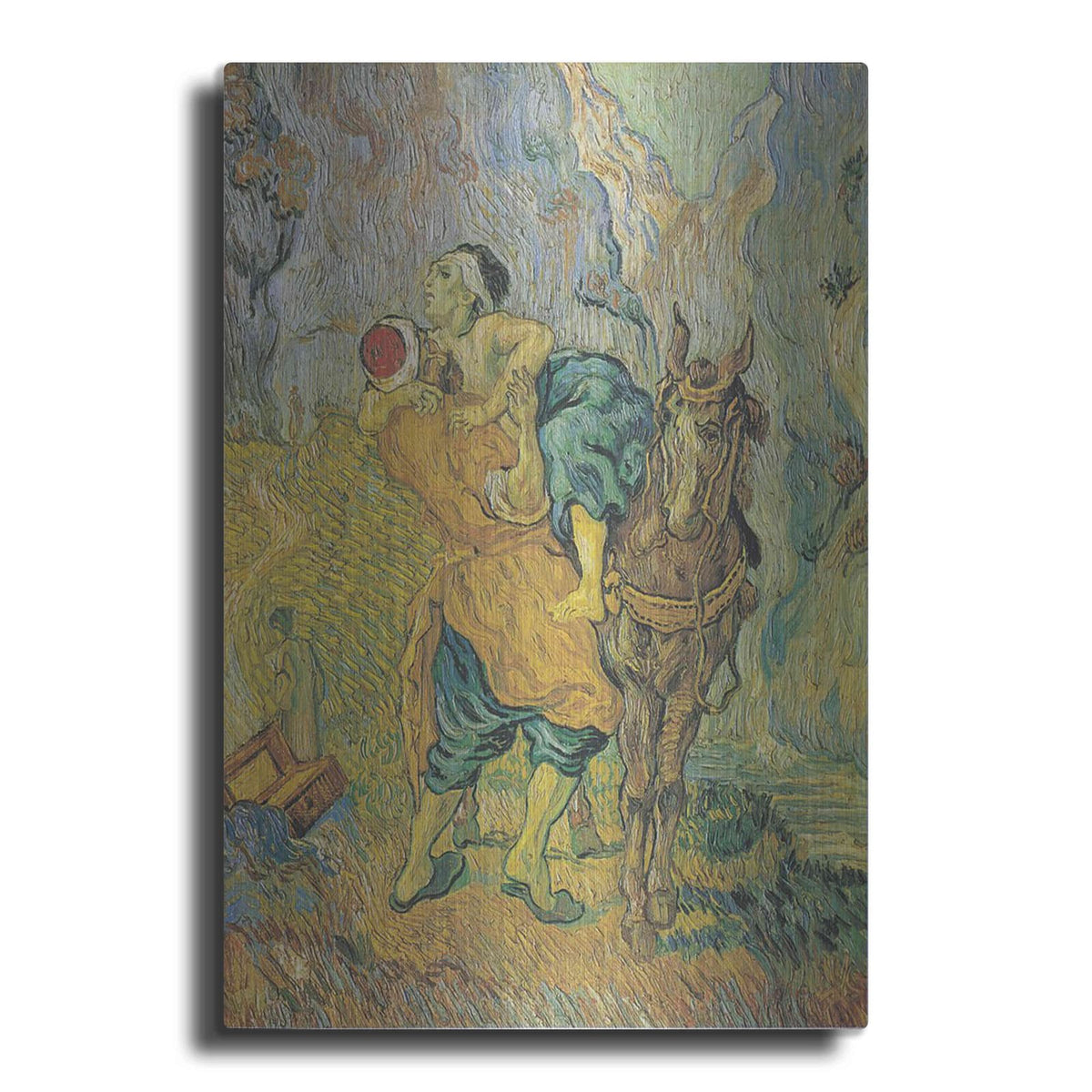 'Der Barmherzige Samariter' by Vincent Van Gogh – Metal Wall Art