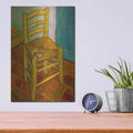 'Van Gogh'S Chair' by Vincent Van Gogh – Metal Wall Art, 12x16 room view