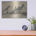 'The Zandmennik House' by Vincent Van Gogh – Metal Wall Art, 16x12 room view