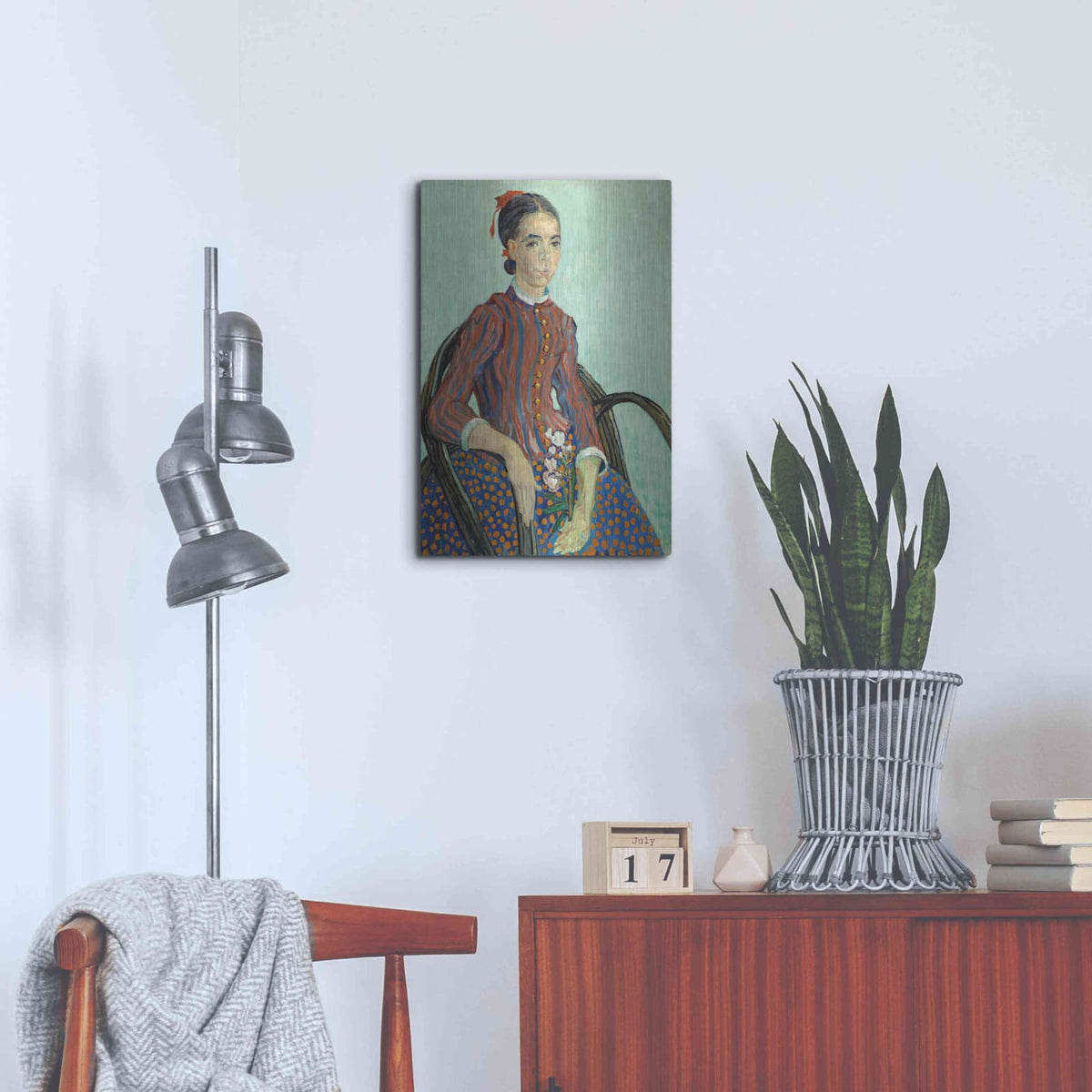 'La Mousme' by Vincent Van Gogh – Metal Wall Art, 16x24 room view