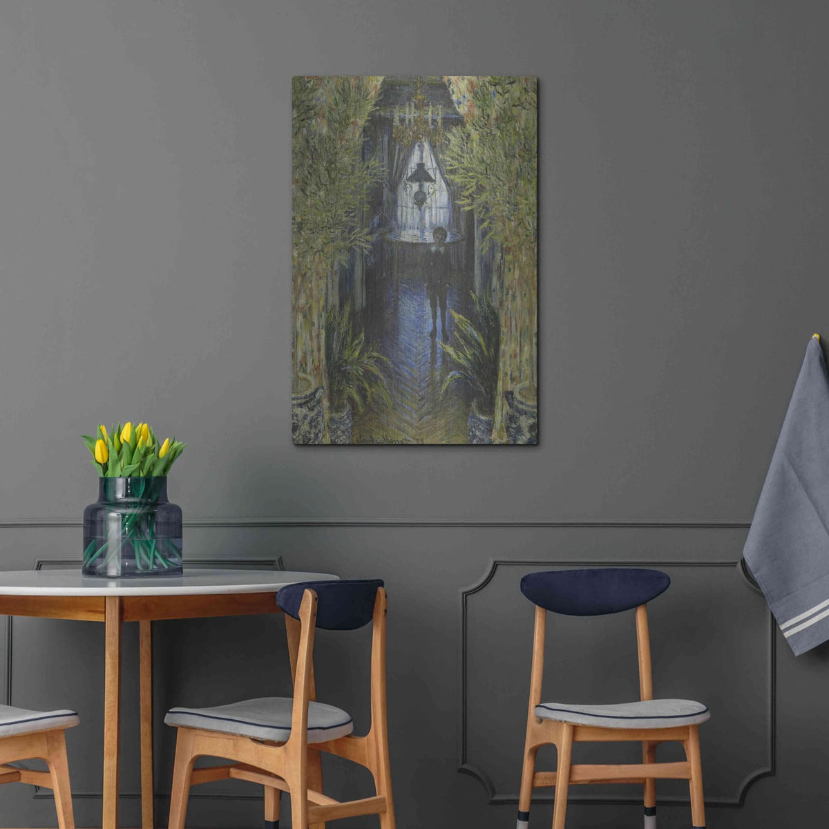 'A Corner Of The Apartment' by Claude Monet – Metal Wall Art, 24x36 room view