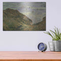 'View Over The Sea' by Claude Monet – Metal Wall Art, 16x12 room view