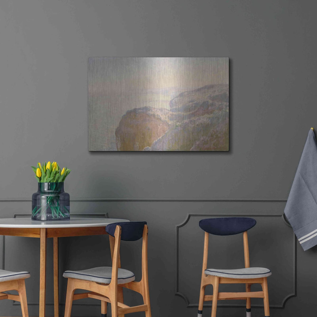 'Val-Saint-Nicolas, Near Dieppe' by Claude Monet – Metal Wall Art, 36x24 room view