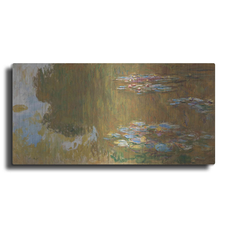 'The Water Lily Pond' by Claude Monet – Metal Wall Art