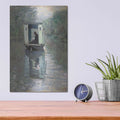 'The Studio Boat' by Claude Monet – Metal Wall Art, 12x16 room view