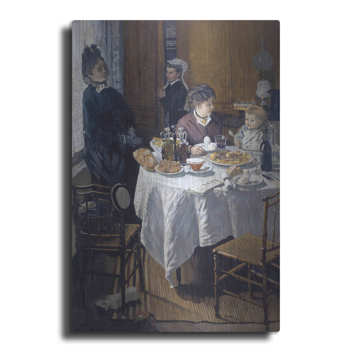 'The Luncheon' by Claude Monet – Metal Wall Art