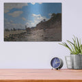 'The Beach At Honfleur' by Claude Monet – Metal Wall Art, 16x12 room view