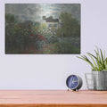 'The Artist’s Garden In Argenteuil' by Claude Monet – Metal Wall Art, 16x12 room view