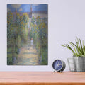'The Artist’s Garden At Vétheuil' by Claude Monet – Metal Wall Art, 12x16 room view