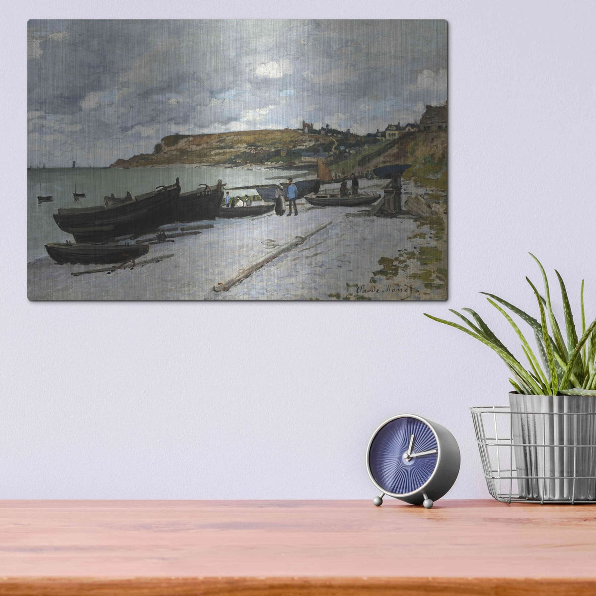 'Sainte-Adresse' by Claude Monet – Metal Wall Art, 16x12 room view