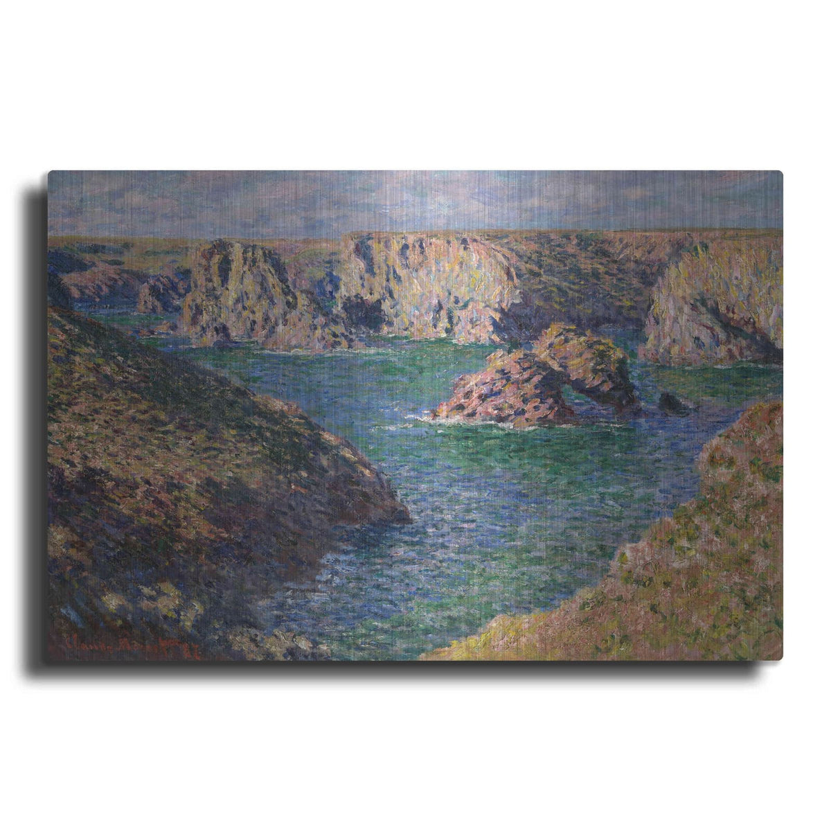 'Port-Domois, Belle-Isle' by Claude Monet – Metal Wall Art