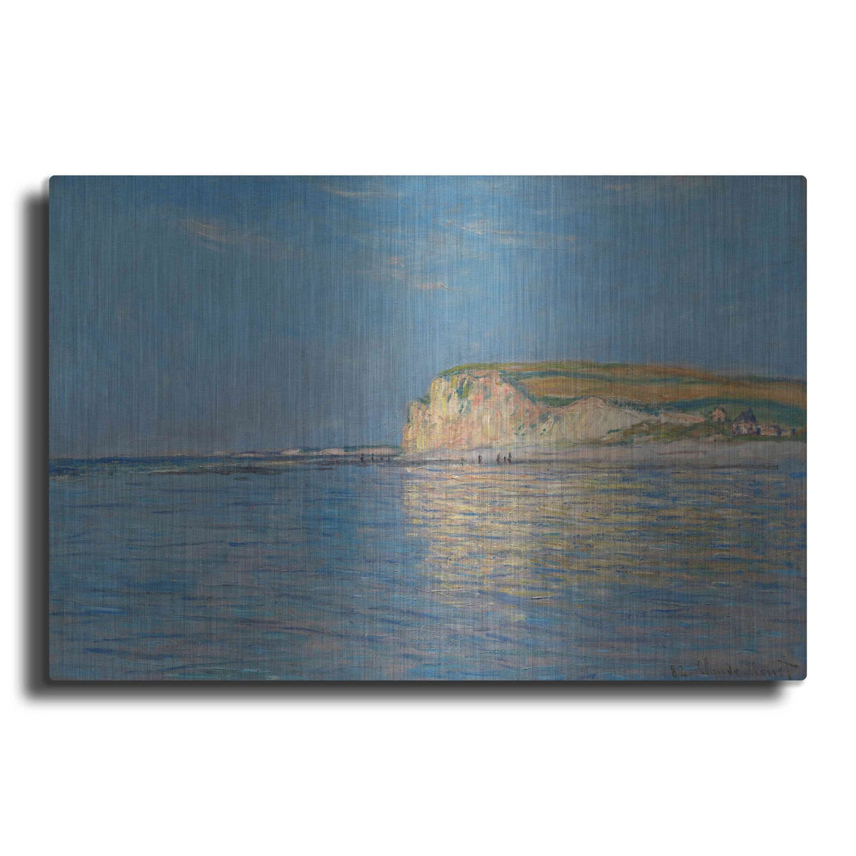 'Low Tide At Pourville, Near Dieppe' by Claude Monet – Metal Wall Art