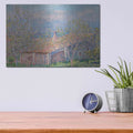 'Gardener’s House At Antibes' by Claude Monet – Metal Wall Art, 16x12 room view