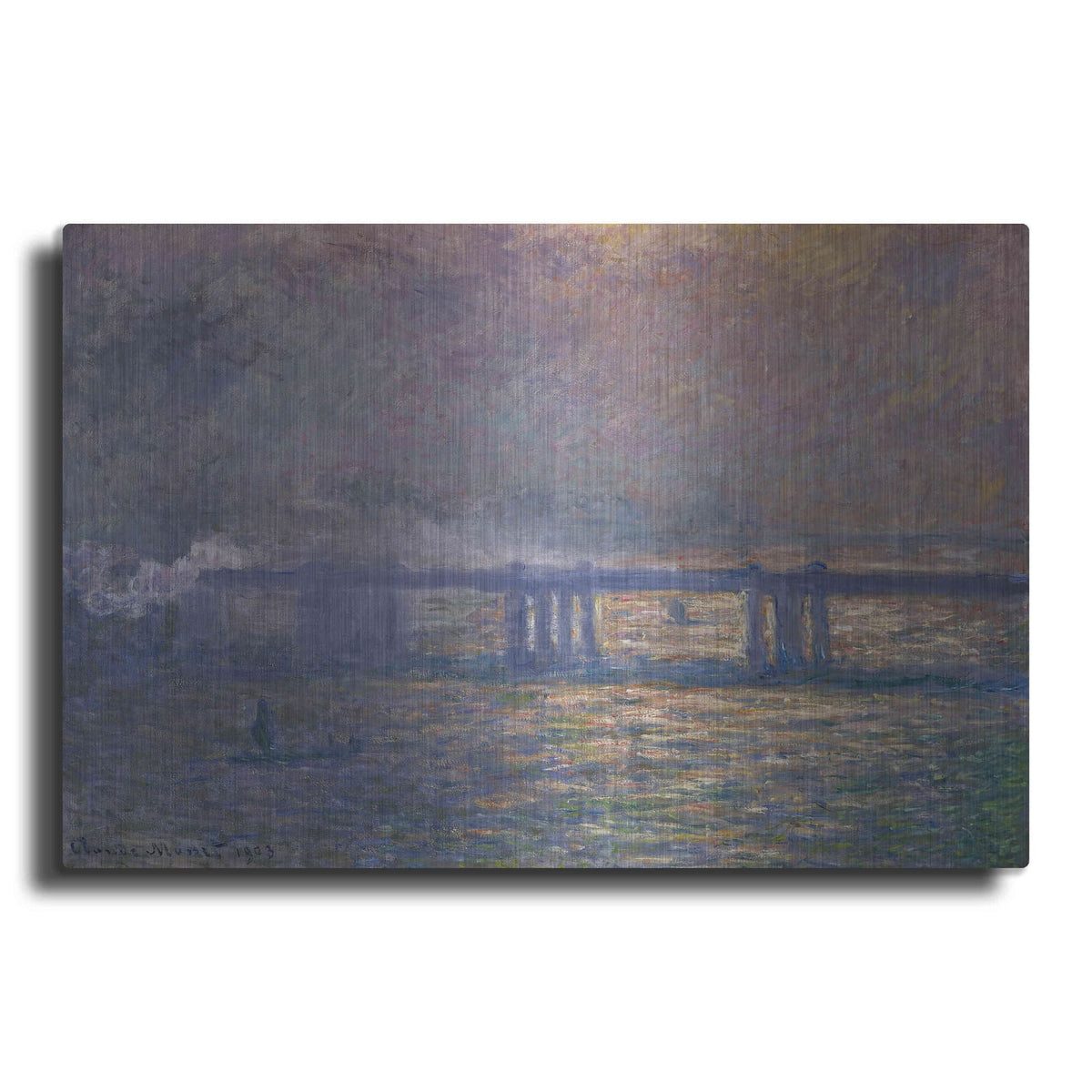 'Charing Cross Bridge' by Claude Monet – Metal Wall Art