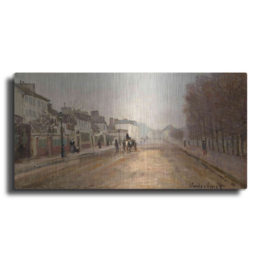 'Boulevard Heloise, Argenteuil' by Claude Monet – Metal Wall Art