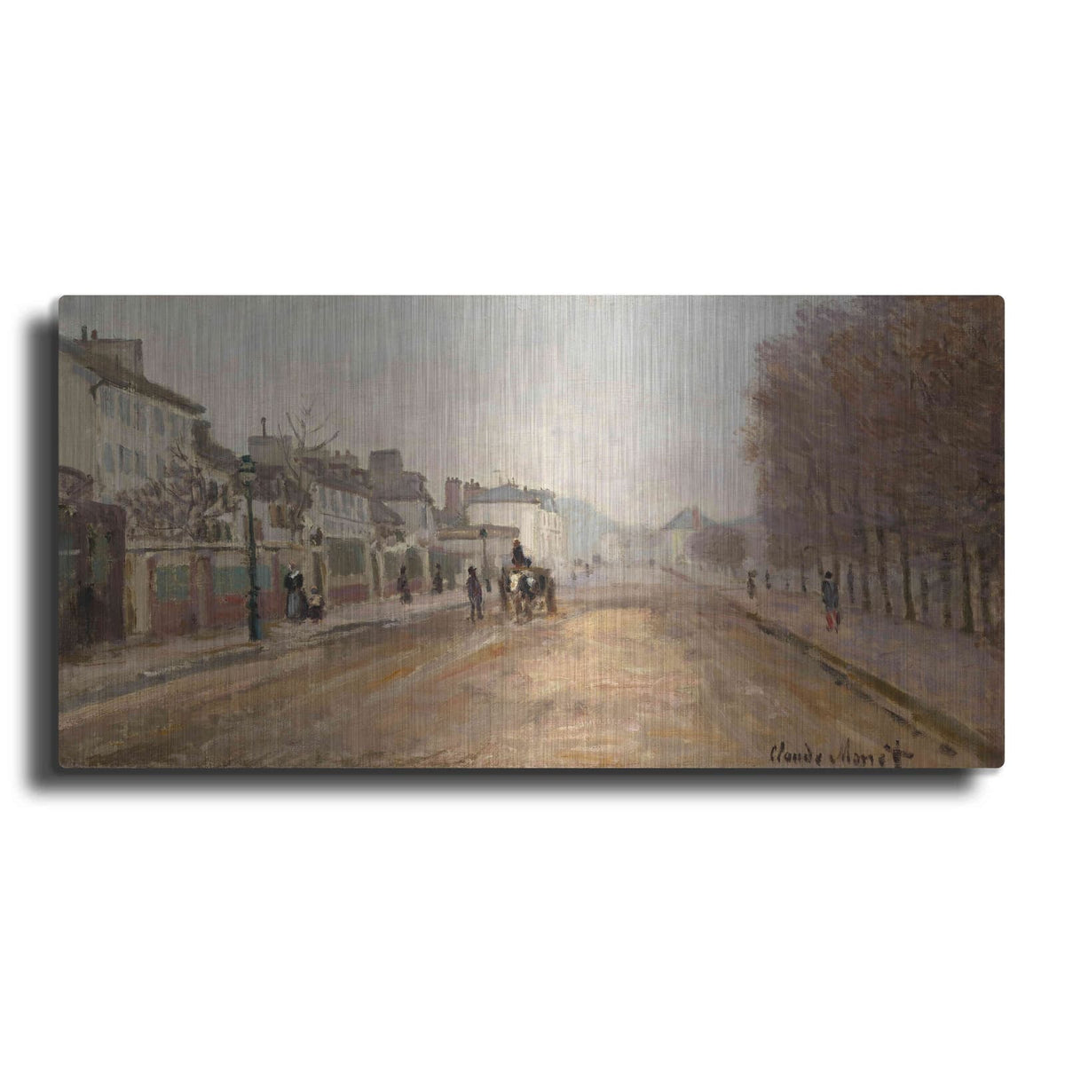 'Boulevard Heloise, Argenteuil' by Claude Monet – Metal Wall Art