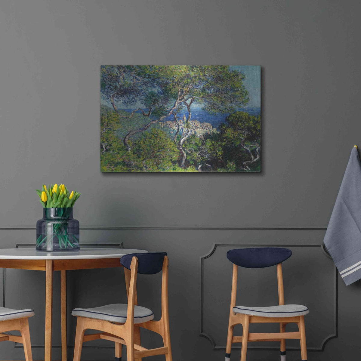 'Bordighera' by Claude Monet – Metal Wall Art, 36x24 room view