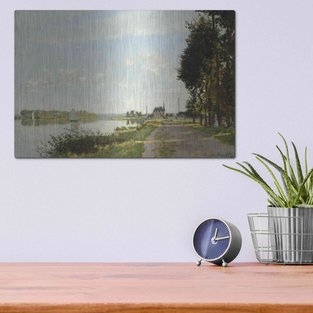 'Argenteuil' by Claude Monet – Metal Wall Art, 16x12 room view