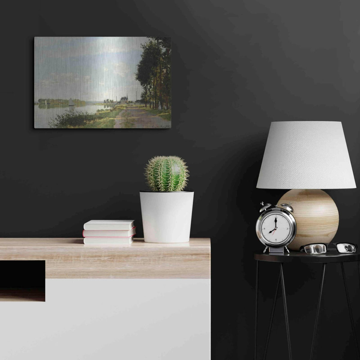 'Argenteuil' by Claude Monet – Metal Wall Art, 24x16 room view