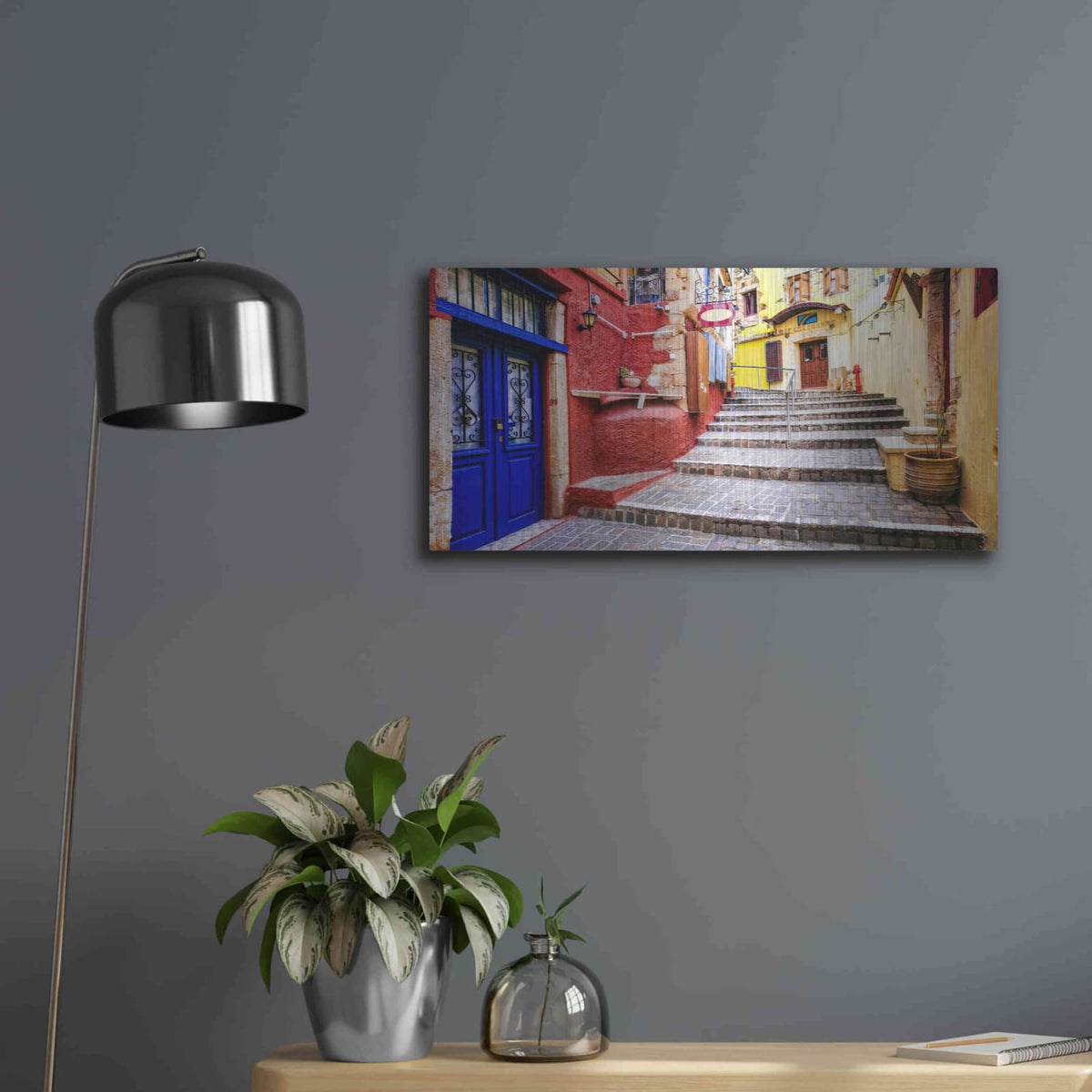 'A Casa' by Luxe Metal Portfolio – Metal Wall Art, 24x12 room view