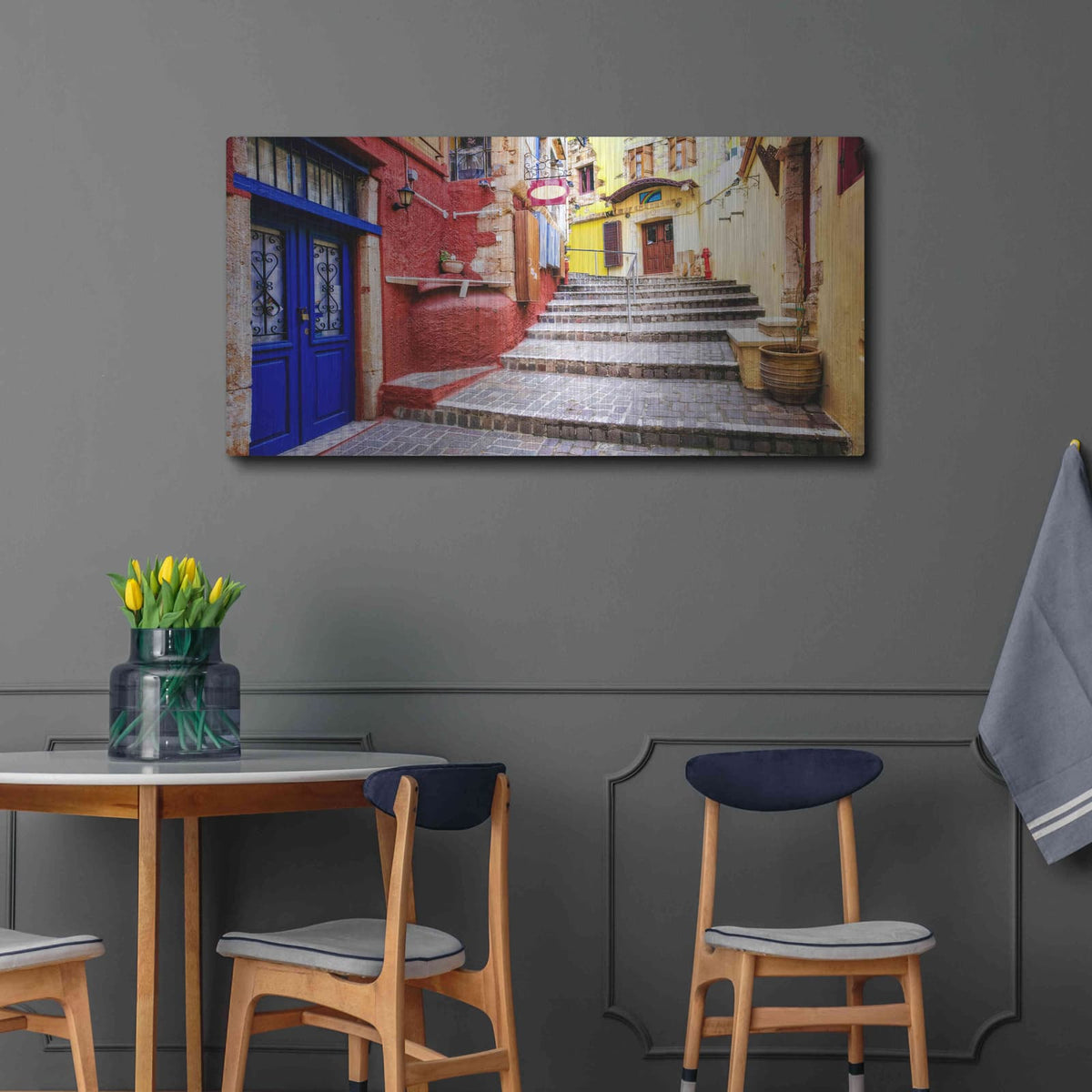 'A Casa' by Luxe Metal Portfolio – Metal Wall Art, 48x24 room view